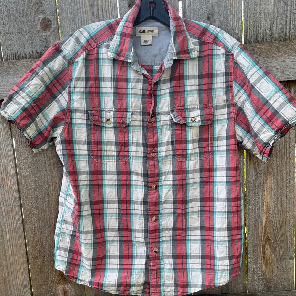 Ruff Hewn Men's Red Plaid Shirt